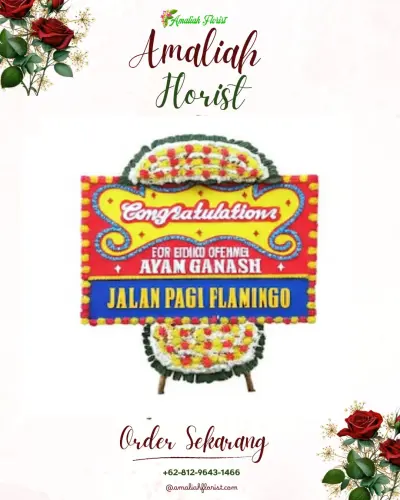Bunga Papan Congratulation di Sememu